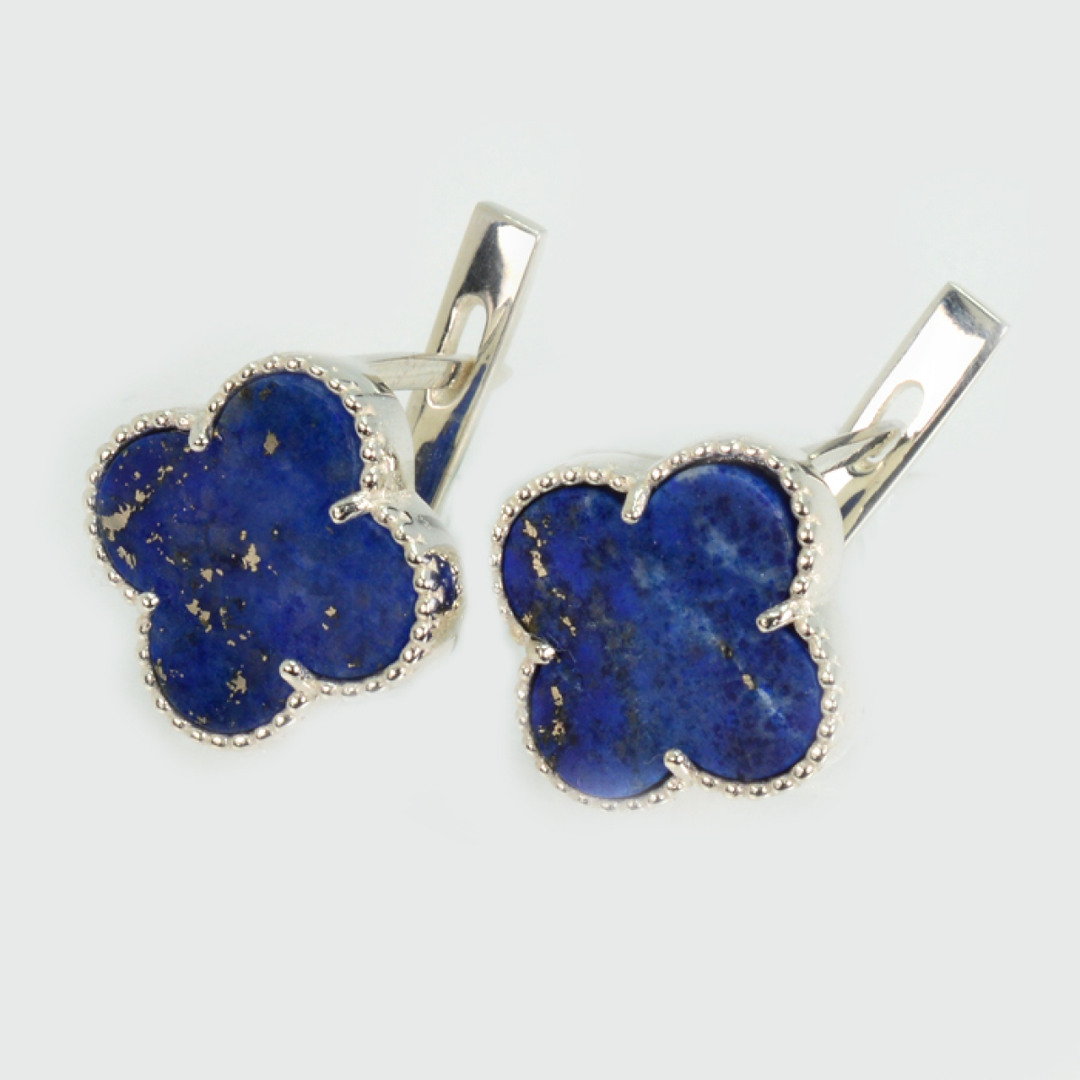 Срібні сережки з конюшиною