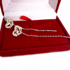 Серебряные серьги-протяжки