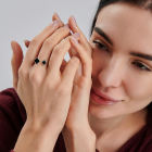 Срібна каблучка "Дві конюшини"