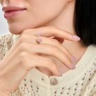 Срібна каблучка "Дві конюшини"