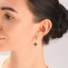 Серебряный набор с золотими пластинами