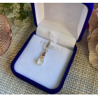 Срібна підвіска з пластинами золота