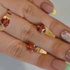 Серебряный гарнитур с золотыми пластинами