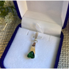 Срібна підвіска з пластинами золота