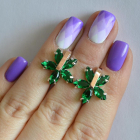 Срібні сережки з золотими накладками