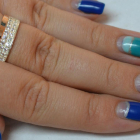 Серебряное кольцо с золотыми напайками