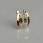 Срібні сережки з золотими накладками