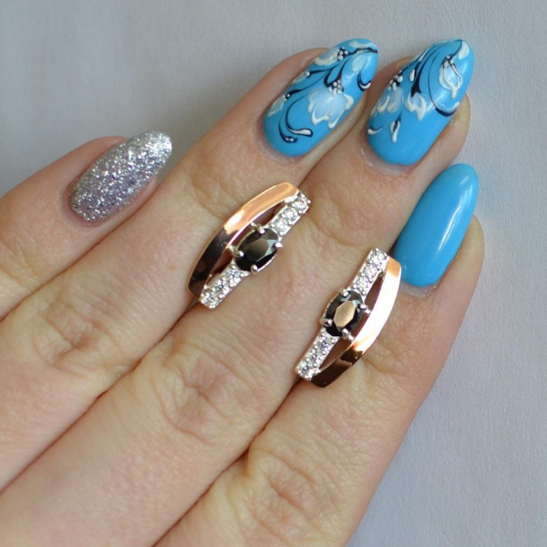 Срібні сережки з золотими накладками