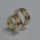 Пара обручок зі срібла