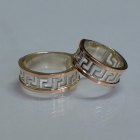 Пара обручок зі срібла