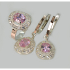 Срібний гарнітур з золотими накладками