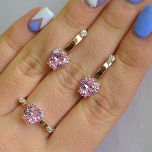 Срібний гарнітур з золотими напайками