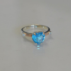 Срібна каблучка з золотими напайками