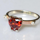 Срібна каблучка з золотими напайками