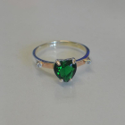 Срібна каблучка з золотими напайками