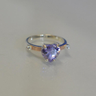 Срібна каблучка з золотими напайками