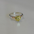 Срібна каблучка з золотими напайками