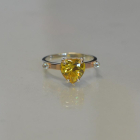 Срібна каблучка з золотими напайками