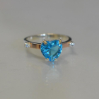 Срібна каблучка з золотими напайками