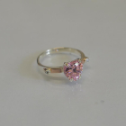 Срібна каблучка з золотими напайками