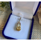 Срібна підвіска з пластинами золота