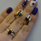 Срібний гарнітур з золотими напайками