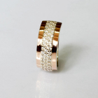 Срібна каблучка з золотими напайками