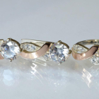 Срібний комплект з золотими накладками