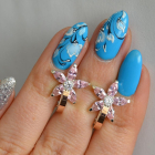 Срібні сережки з напайками із золота