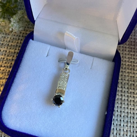 Срібна підвіска з пластинами золота