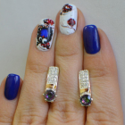 Срібні сережки  зі вставками з золота