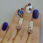 Срібні сережки  зі вставками з золота