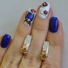 Срібні сережки  зі вставками з золота