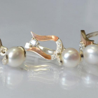 Срібний комплект з пластинами із золота