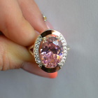 Срібна каблучка  зі вставками з золота