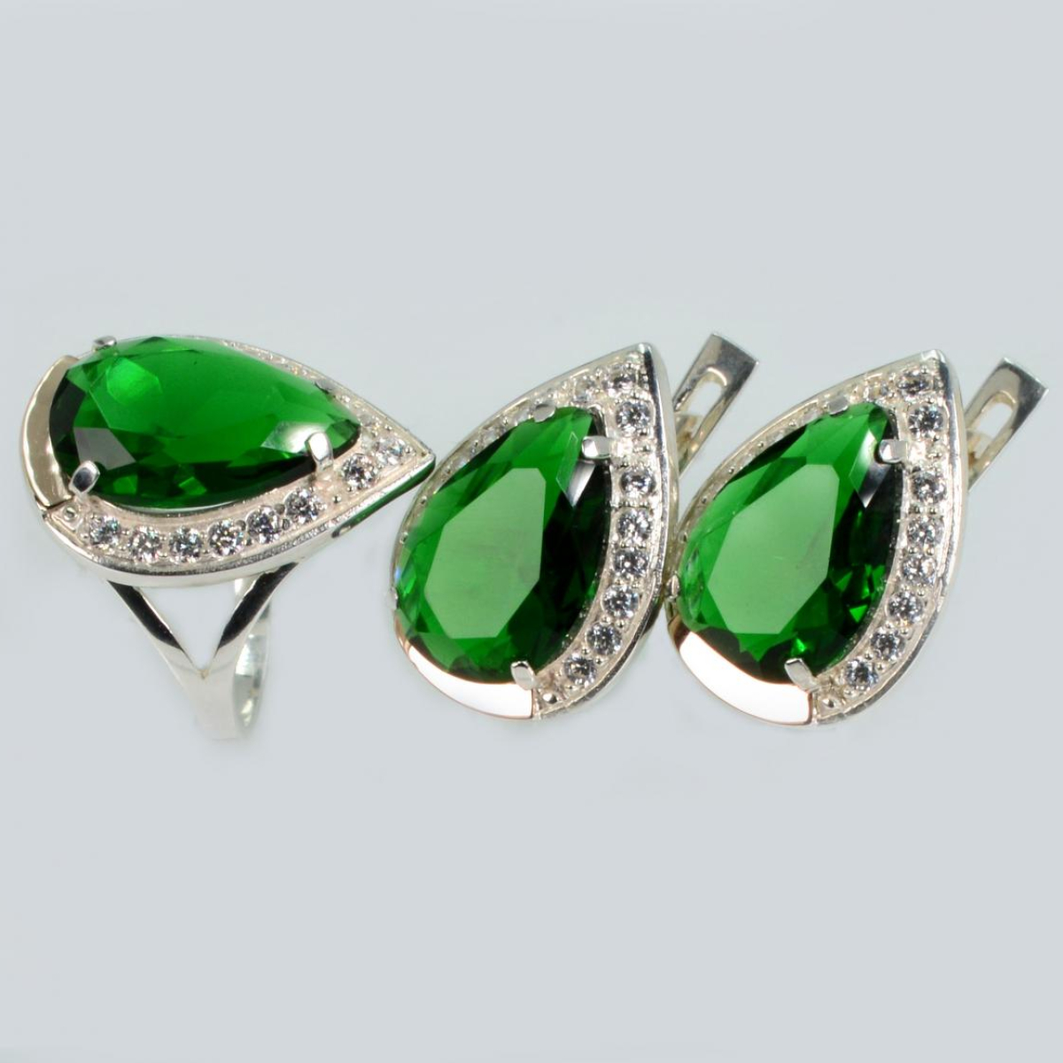 Срібний гарнітур з золотом