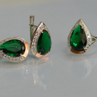 Срібний гарнітур з золотом