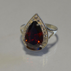 Срібна каблучка з пластинами із золота