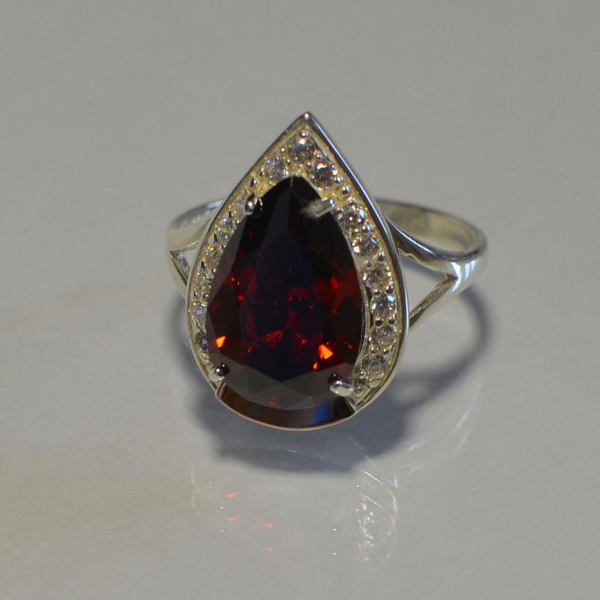 Срібна каблучка з пластинами із золота