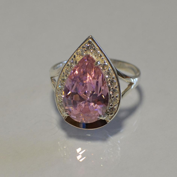 Срібна каблучка з пластинами із золота