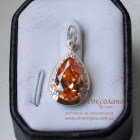 Серебряная подвеска с золотыми пластинами