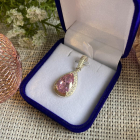 Серебряная подвеска с золотыми пластинами