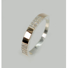 Срібна каблучка з пластинами із золота