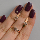 Срібний комплект з золотими напайками