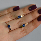 Срібний комплект з золотими напайками