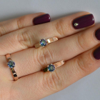 Срібний комплект з золотими напайками