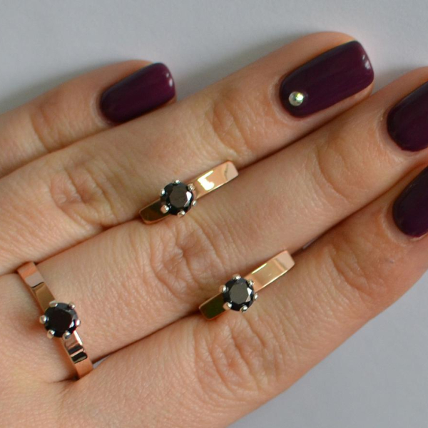 Срібний комплект з золотими напайками