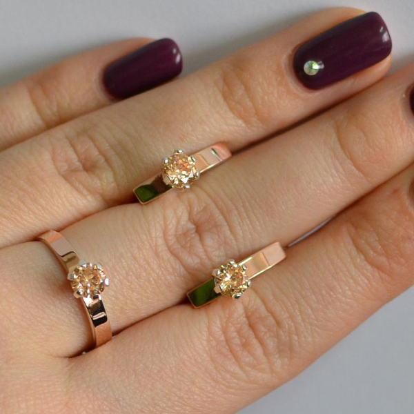 Срібний комплект з золотими напайками