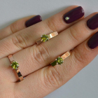 Срібний комплект з золотими напайками