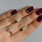 Срібний комплект з золотими напайками